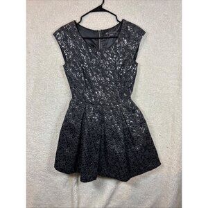 Vintage Armani Exchange Women's Black Shining Dress Size 2